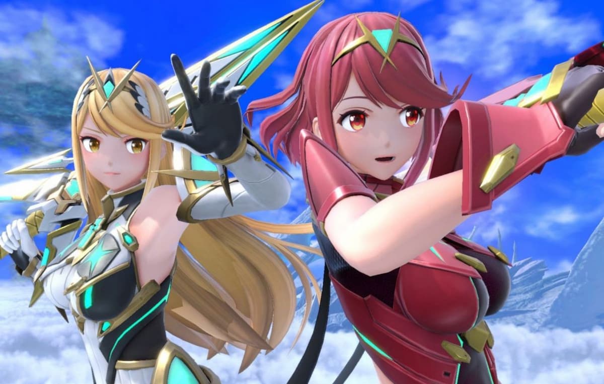 [まとめ3点] 作品のホムラ、ヒカリ、メリア 大乱闘スマッシュブラザーズ SPECIAL、新ファイターのホムラとヒカリの